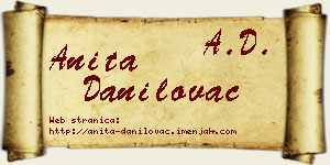 Anita Danilovac vizit kartica